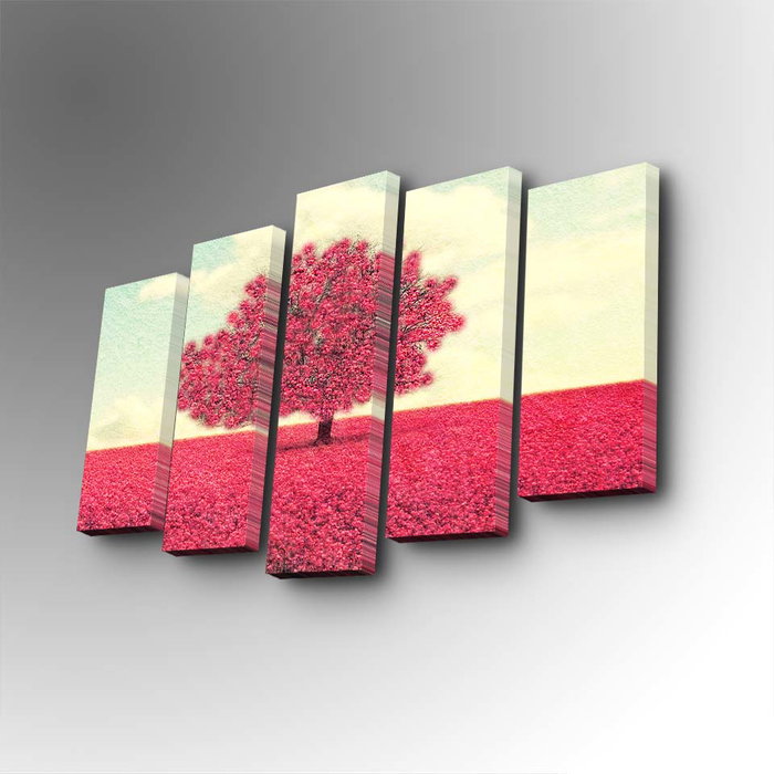 Wallity Cuadro decorativo en lienzo 5 piezas 5PUC-124 Multicolor Wallity Cuadro decorativo en lienzo 5 piezas 5PUC-124 Multicolor